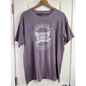 Mentone Market Alabama Purple Short Sleeve T Shirt Comfort Colors Adult L Large